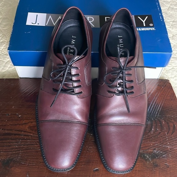 Johnston & Murphy Other - J. Murphy Men’s Burgundy LeatherDress Shoes Size 9